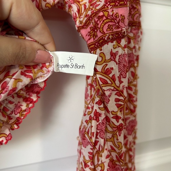 Poupette St. Barth Off-Shoulder Floral Cropped Blouse - Picture 7 of 10